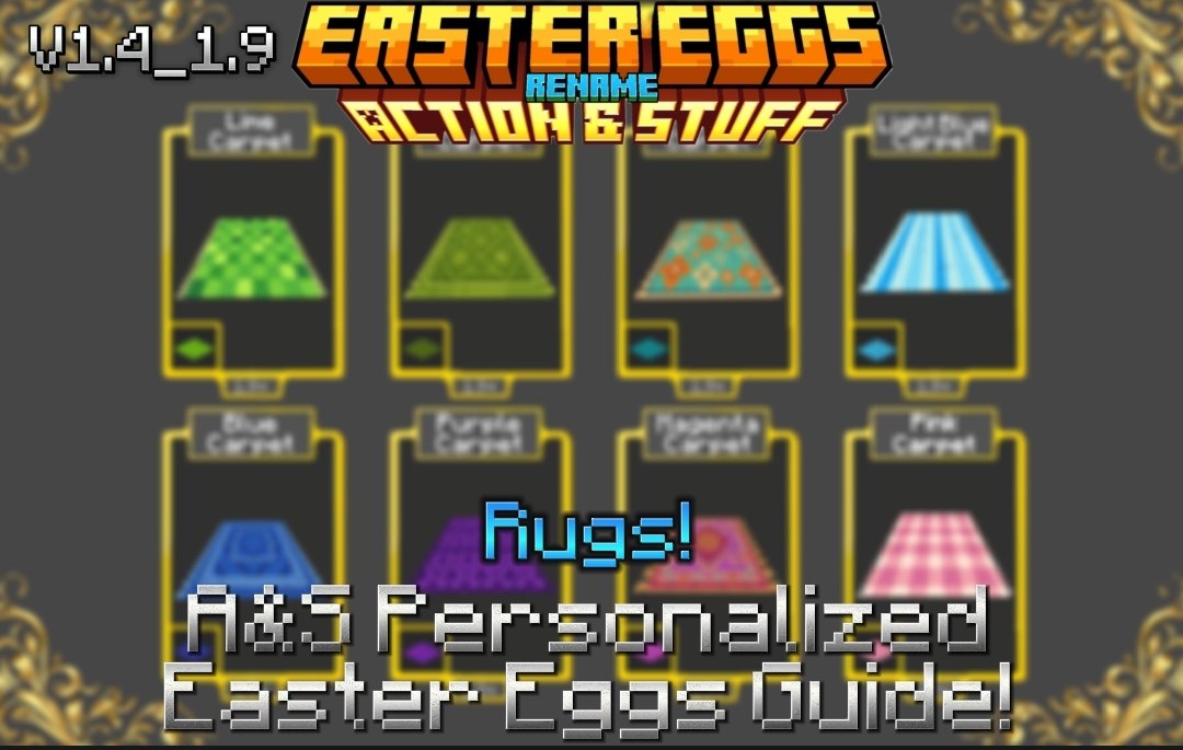 Easter Eggs Rename (@Milka901) - Minecraft Bedrock Texture Pack